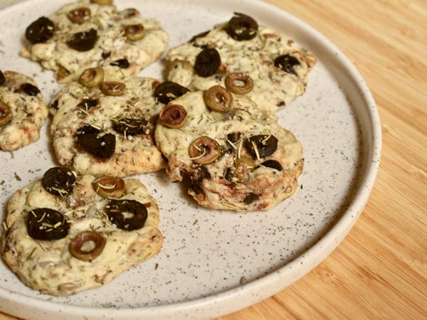 Cookies salés aux olives vegan